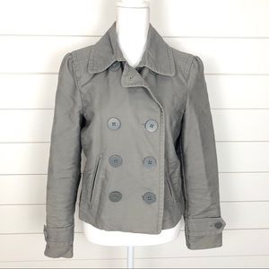 Vintage Old Navy Gray Double Breasted Jacket